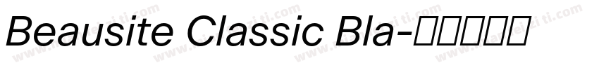 Beausite Classic Bla字体转换